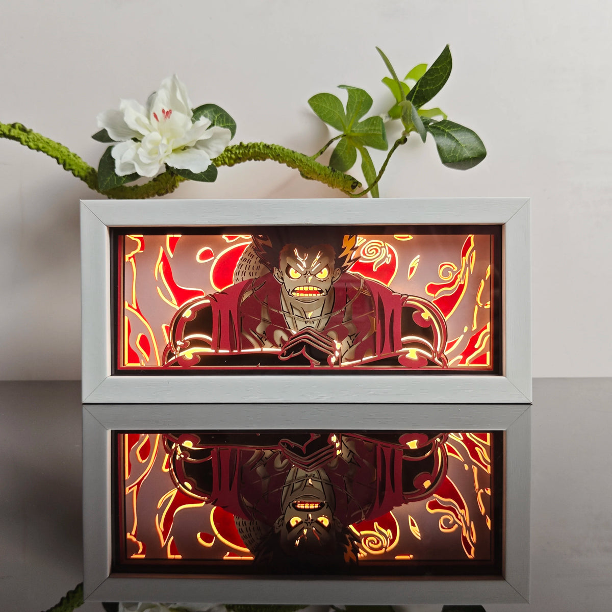 Anime Paper Carved LED Lamp