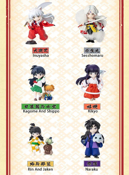 POP MART GONG Inuyasha Warring States Journey Series Mystery Box Genuine Blind Box Guess Toys Bag Ornament Figurines Home Decor