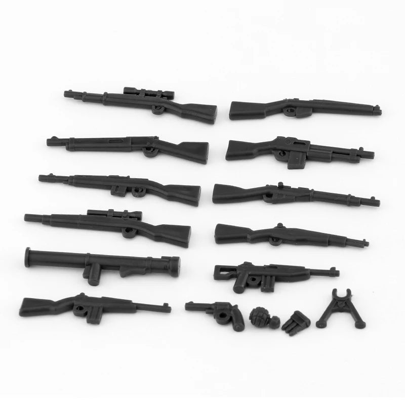 Military Special Forces SWAT Gangster Jeeps Off-Road Vehicle Assault Boat Model Soldier Weapons Building Block Toy For Children