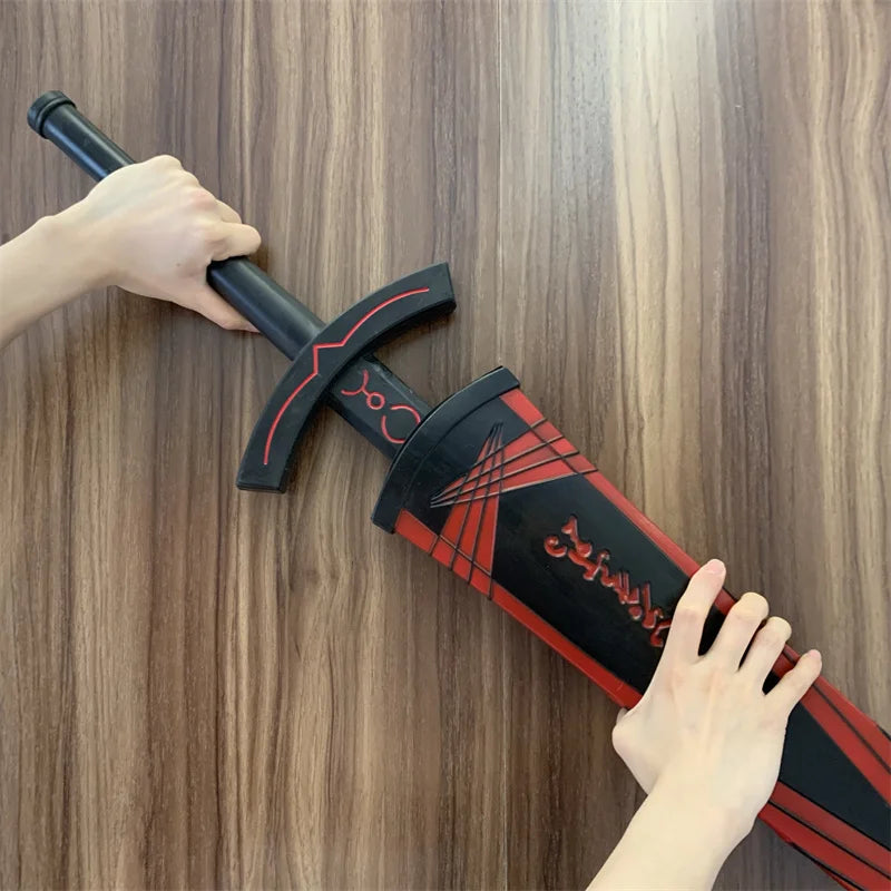 Fate Stay Night Sword Sets Black Holy Sword Saber Sword Weapons 1:1 Cosplay Prop Model Gift Rubber Unsharpened Toys