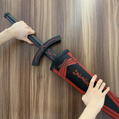 Fate Stay Night Sword Sets Black Holy Sword Saber Sword Weapons 1:1 Cosplay Prop Model Gift Rubber Unsharpened Toys