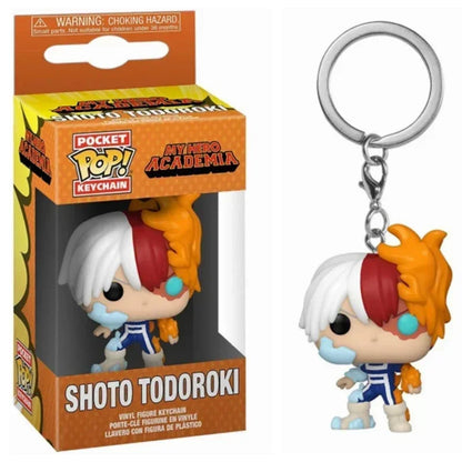 New Funko Pocket Keychain My Hero Academia Deku Bakugo Mirio Togata Dabi Izuku Midoriya Kyoka Jiro Model Toys Adult Kids Gift