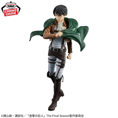 Genuine Banpresto Bandai In Stock Grandista Attack On Titan Eren Jaeger Levi Ackerman Figure Anime Model Boxed Toy Gifts
