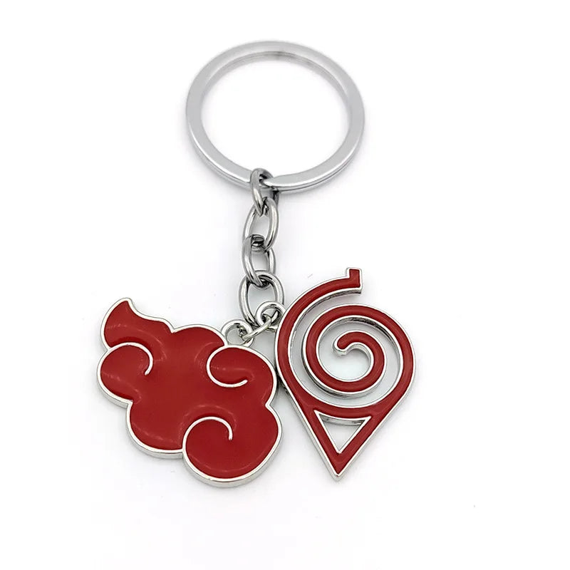 New Pendant Keychains Uzumaki Naruto Anime Figures Accessories Akatsuki Itachi Manga Men Key Chain Fans Gift Kids Toys Keyrings