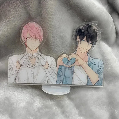 Anime 10 Ten Count Shirotani Kurose Yaoi Rihito Takarai Yaoi BL Couples Stand Figure Model Display Desk Decoration Accessories