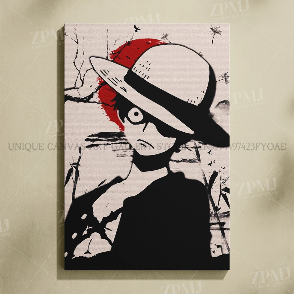 One Piece Monkey D. Luffy Canvas Poster