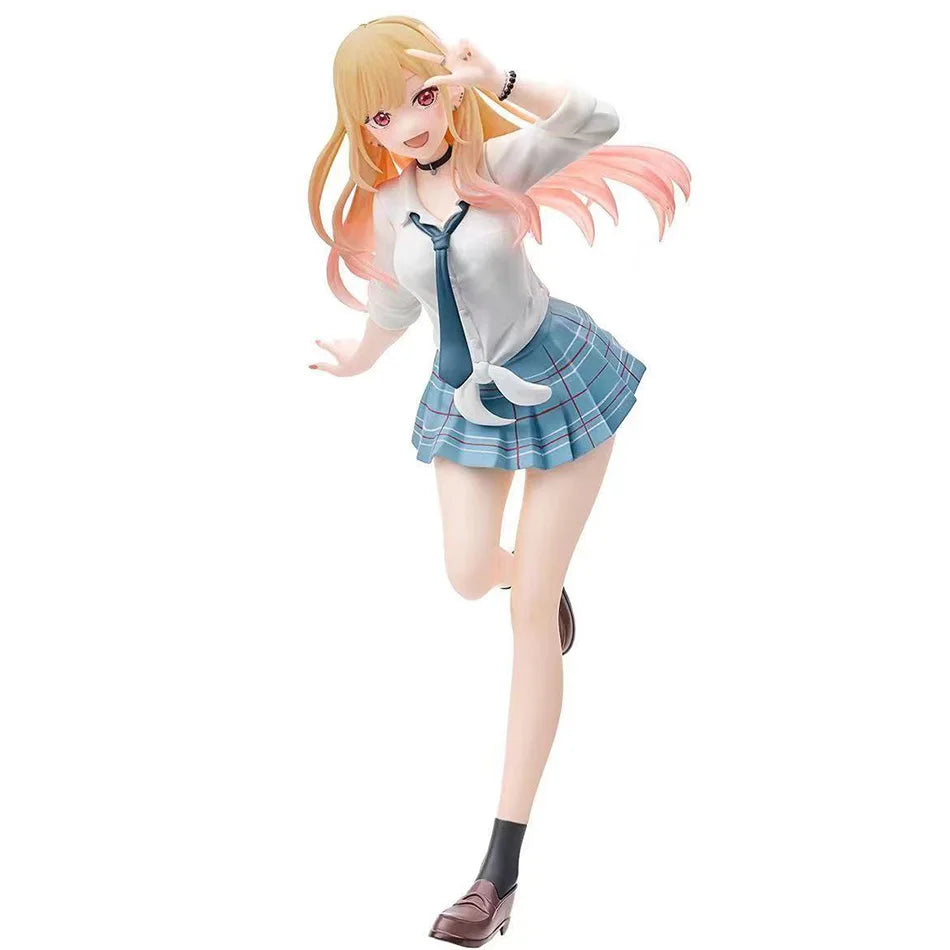 New Anime My Dress-Up Darling Kitagawa Marin Liz Desktop Cute School Uniform Model PVC Action Figure Collectible Toy Gift