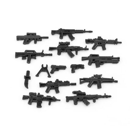 Military Special Forces SWAT Gangster Jeeps Off-Road Vehicle Assault Boat Model Soldier Weapons Building Block Toy For Children