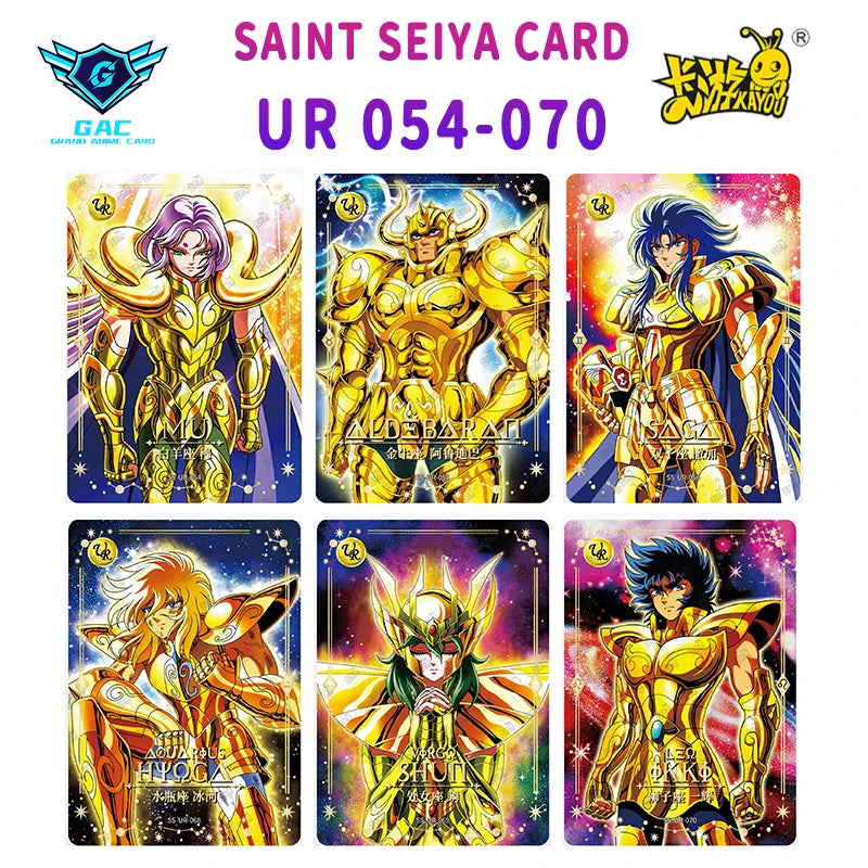 Kayou Saint Seiya Card Full Series Rare BP MR QR UR PR AR SSR SR R UTR Card Anime Collection Card Game Children's Toy Gift