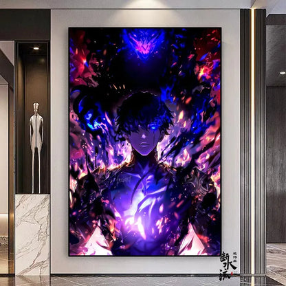 Solo Leveling Frameless Canvas Painting