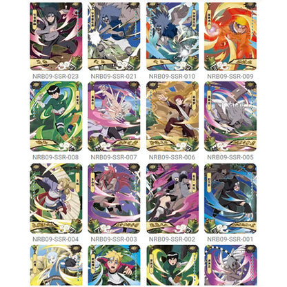 Kayou Naruto Card Set AR CR MR UR PTR SSR SR R T2W9 T4W8 Full Series Uzumaki Sasuke Hinata Uchiha Anime Collection Cards Toy Gif