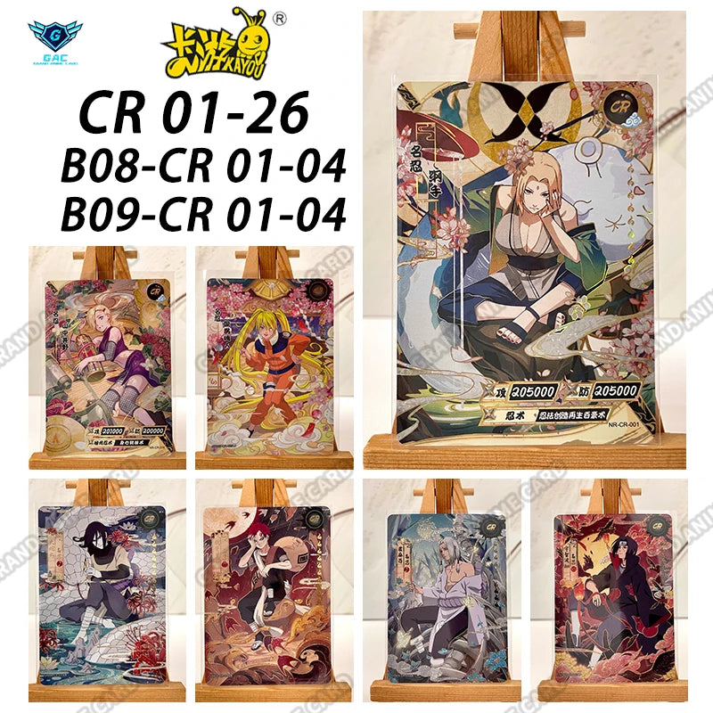Kayou Anime Naruto Card CR Full Series No.01-026 Single Card T2W9 T2W8 Rare Card Collection Game Tsunade Children's Toy Gift