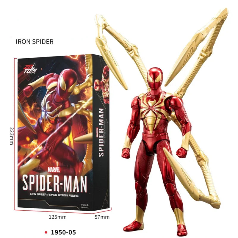 ZD Toys Iron Man Series Joint Movable MK1 MK2 MK3 MK4 MK5 MK6 MK7 MK42 MK43 MK50 Movie Action Figure 7 Inches Mark Dolls