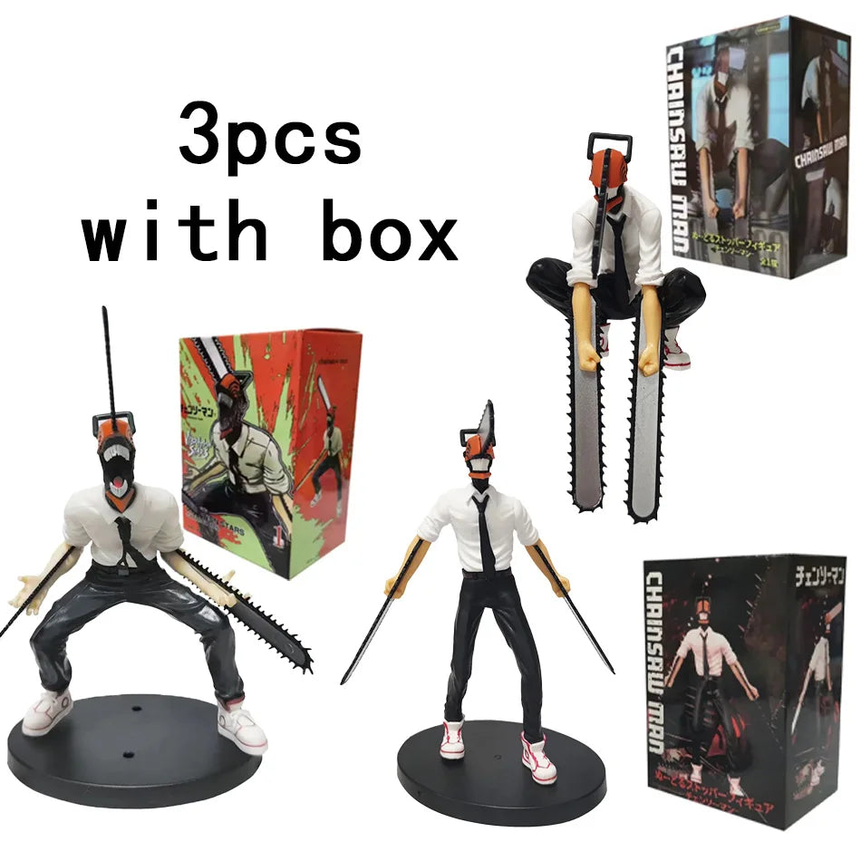19cm Chainsaw Man Denji Anime Figure Denji/Power Action Figure 1560 Chainsaw Man Denji Figurine Adult Collectible Model Doll Toy
