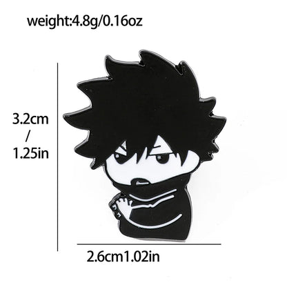 Gojo Satoru Cats Enamel Pin Kawaii Anime Role Eye Mask Cute Manga Brooches Badge Jujutsu Kaisen Anime Accessories For Backpack