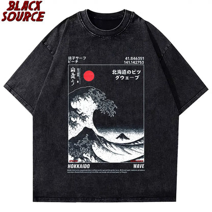 Hokkaido Wave Vintage T-Shirt