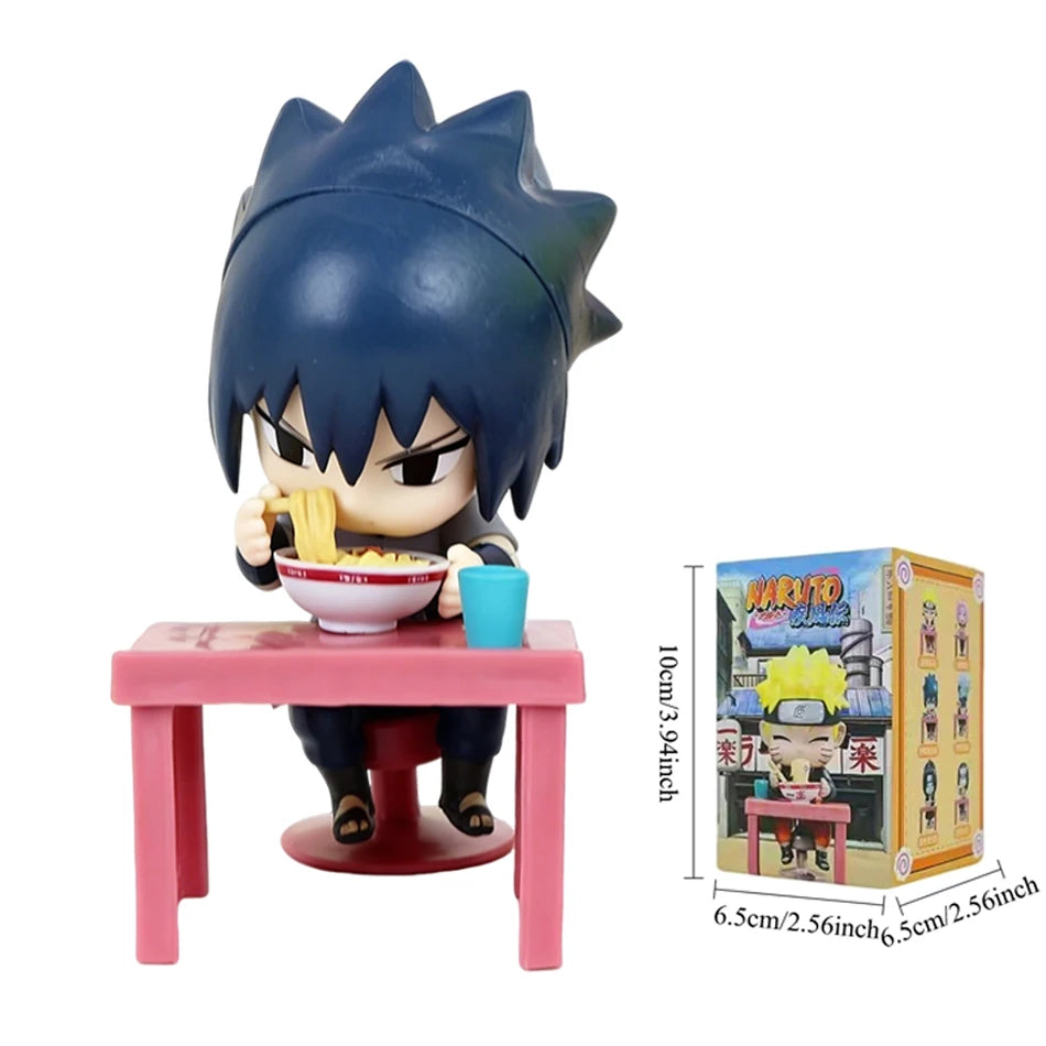 Anime New In Stock  Naruto Breeze Ramen Lamian Noodles Theme Blind Box Handmade Ornament Gift Naruto Sasuke Model Toys