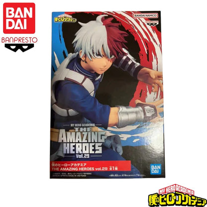 In Stock Original Bandai Banpresto My Hero Academia Todoroki Shoto Anime Characters Model Toy Birthday Present Garage