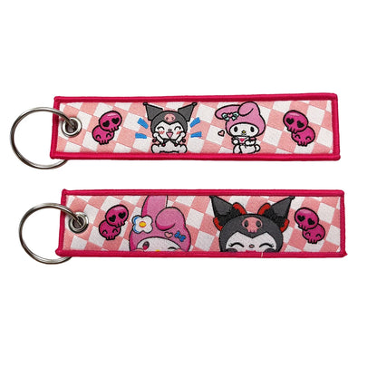 Anime Lock Embroidery Keychain