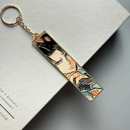 Anime Jet Metal Keychain