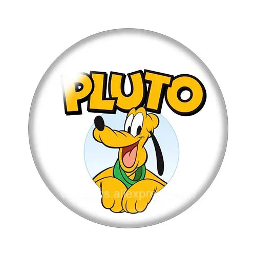 Pluto Goofy Dogs Glass Cabochon