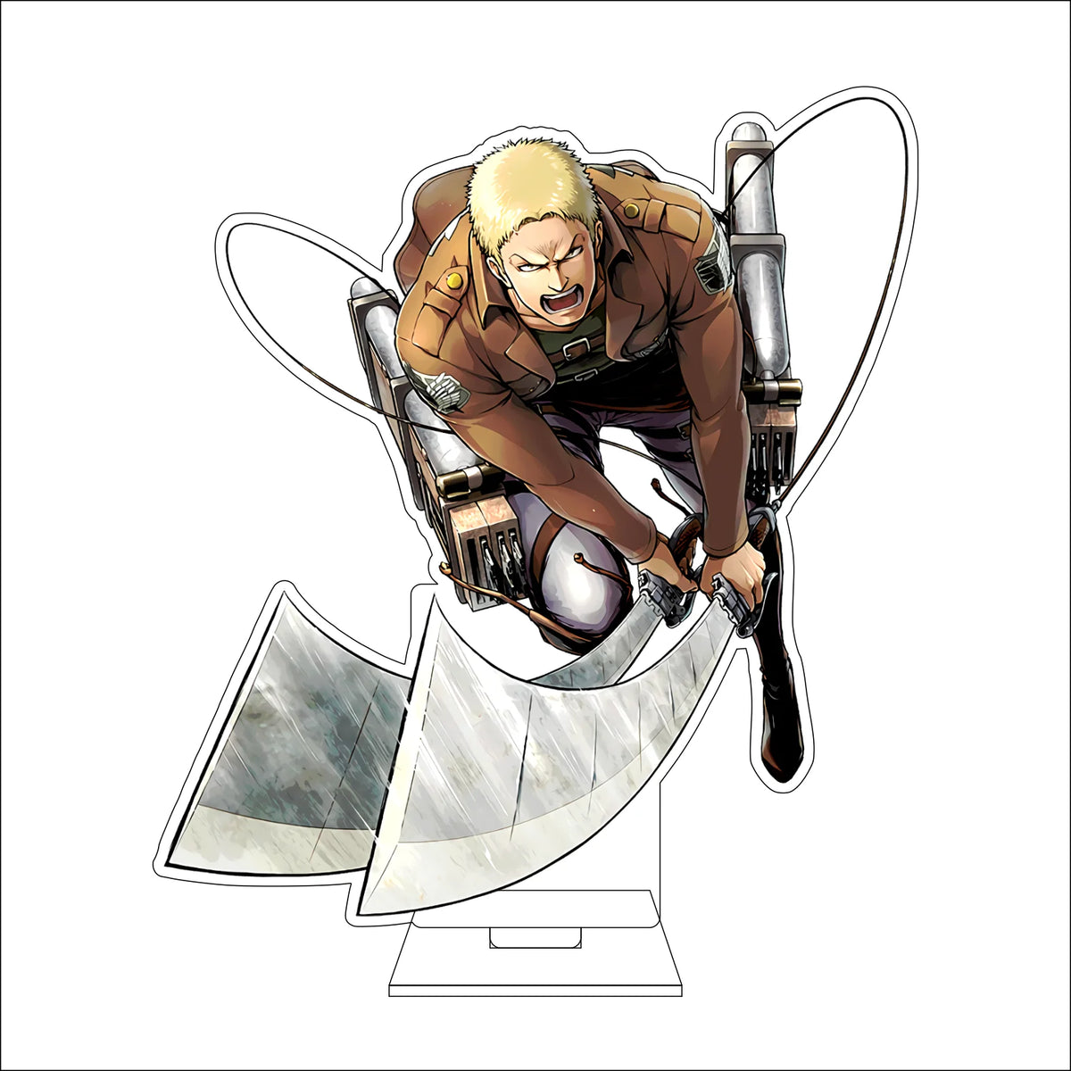 16CM Anime Attack on Titan Cosplay Acrylic Figure Stand Plate Armin Arlert Eren Jaeger Mikasa·Ackerman Ornaments Gifts