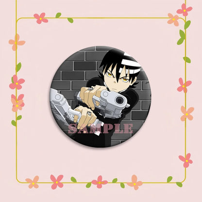 Anime Soul Eater Pins Round Creative Cartoon Badges