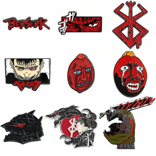 Anime peripheral Overlord Egg Berhelette Heart brooch