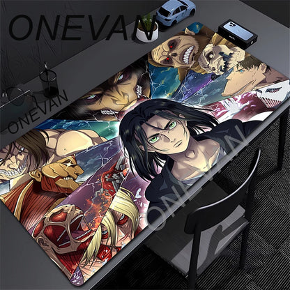 Mouse Pads Anime Mouse Pad Gamer Keyboard Mousepad Pc Computer Soft rubber Desk Mat Gaming Pad A-attack on Titans Mouse Mats