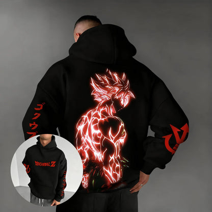 Dragon Ball Hip Hop Large Hoodie 2026 Men's and Women's Autumn/Winter New Anime Printed Casual Loose Parent Child Hoodie Top