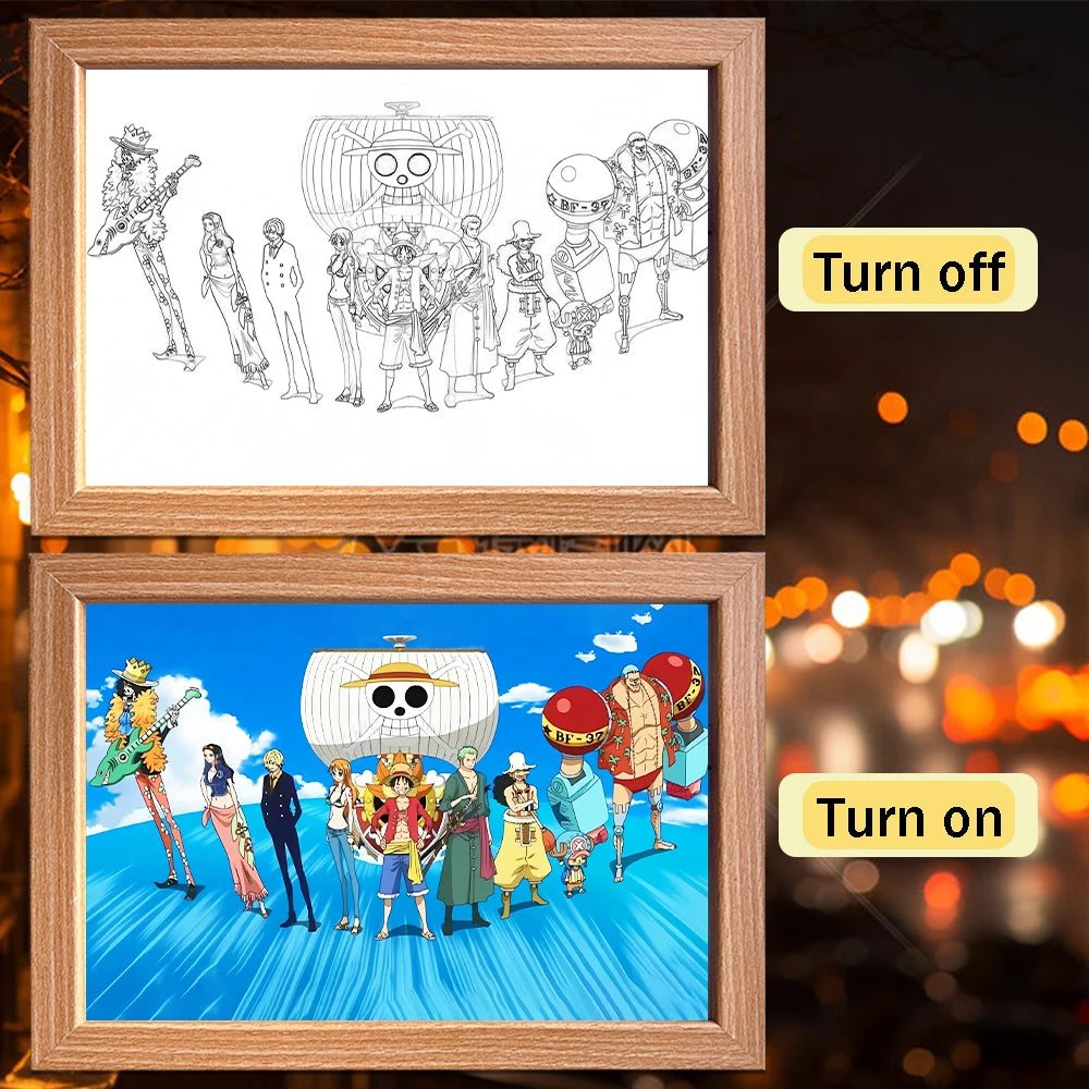 One Piece Luffy LED Frame
