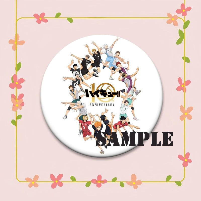 Haikyuu!! Anime Brooch Badge