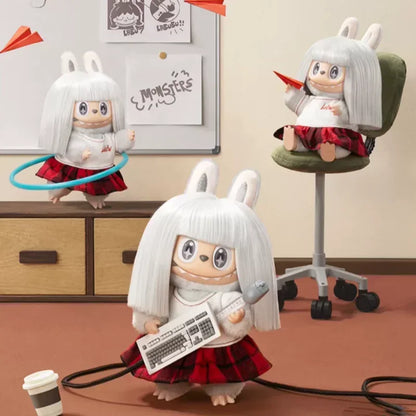 POPMART LABUBU THE MONSTERS HAIR SALON SERIES VINYL PLUSH PENDANT BLIND BOX Mystery Box Doll Cute Anime Figure Ornaments Gift