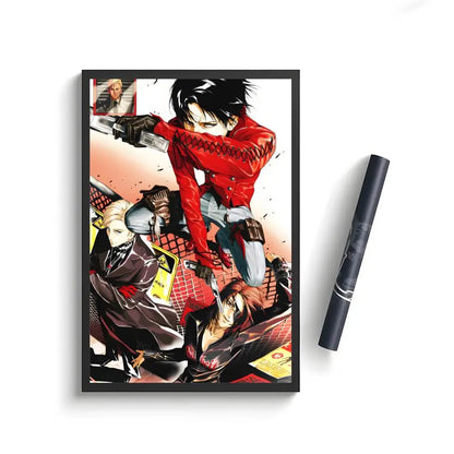 Anime Attack on Titan Poster Stickers Painting Self-Adhesive Wall Decals for Room Home HD Decor Gift