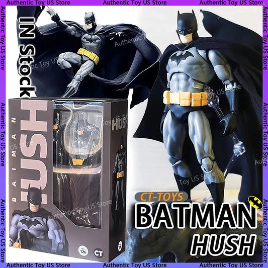 2025 NEW CT Toys Batman Figure Batman Mafex 126 Action Figure DC Justice League Hush Figurine The Dark Knight Collection Toy
