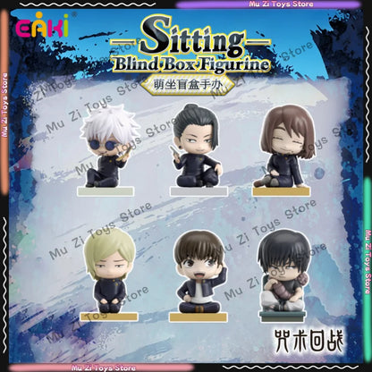 Genuine EAKI Jujutsu Kaisen Figurine Blind Box PVC Anime Action Figure Gojo Satoru Geto Suguru Fushiguro Toji Toy Gift