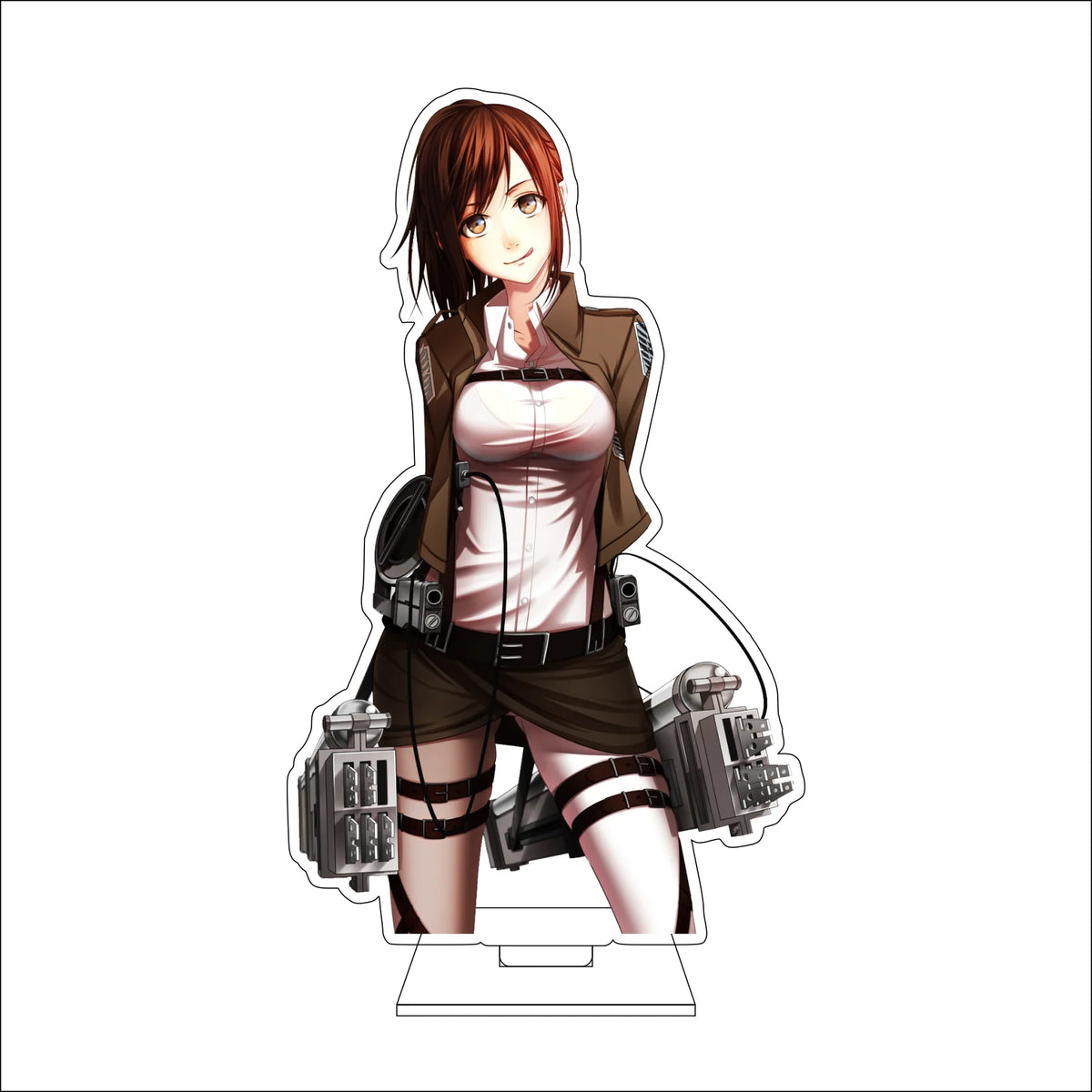 16CM Anime Attack on Titan Cosplay Acrylic Figure Stand Plate Jean Kirstein Hange Zoe Rivaille Ackerman Ornaments Gifts