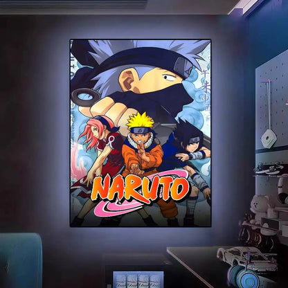 Hot N-Naruto Anime Poster Posters Decorative Paintings Study Bedroom Bar Background Wall Murals Gifts
