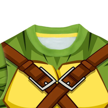 3pcs Teenage Mutant Ninja Turtles Cosplay Costume Anime Print T Shirt