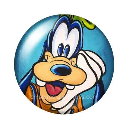 Pluto Goofy Dogs Glass Cabochon