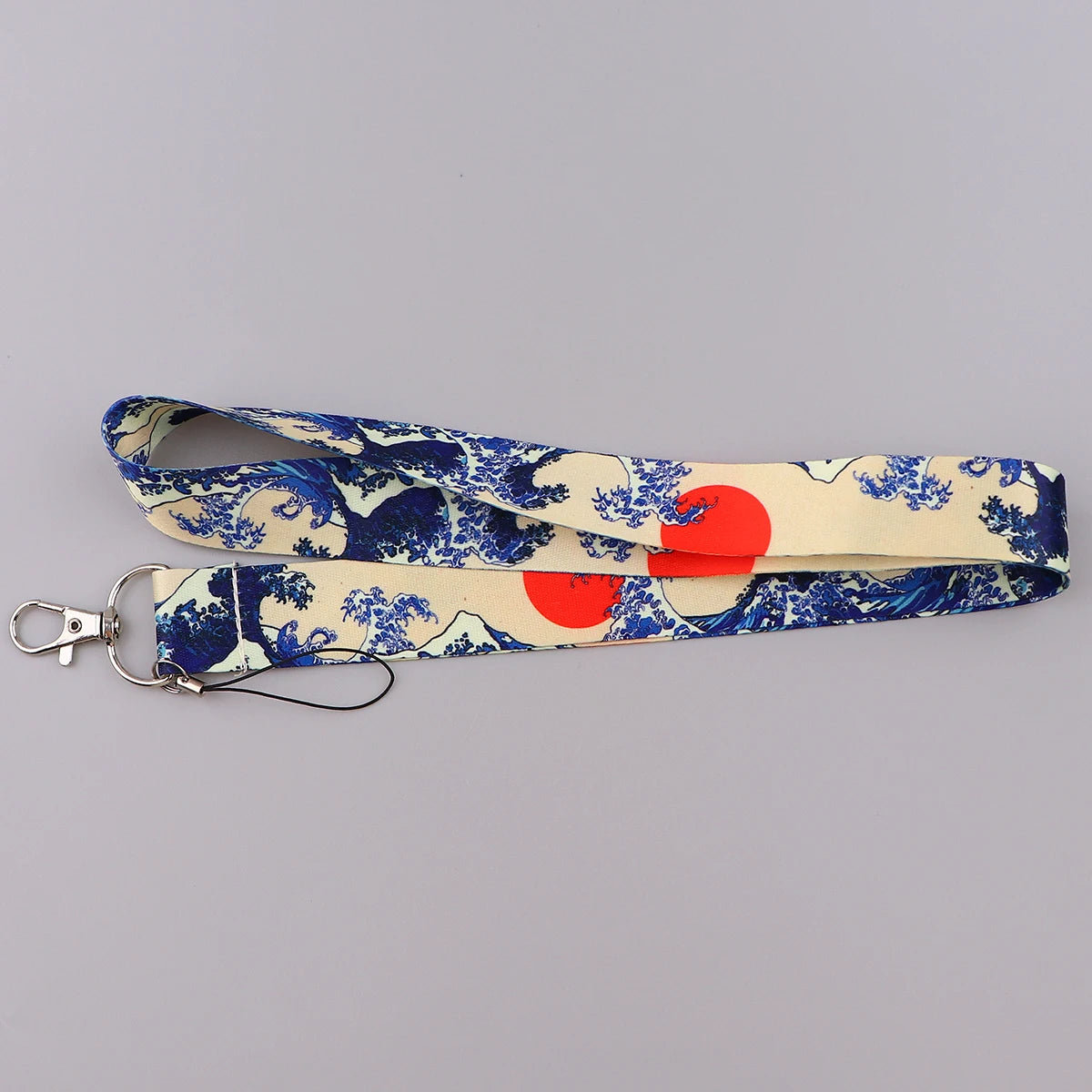 Japanese Waves Lanyard Strap