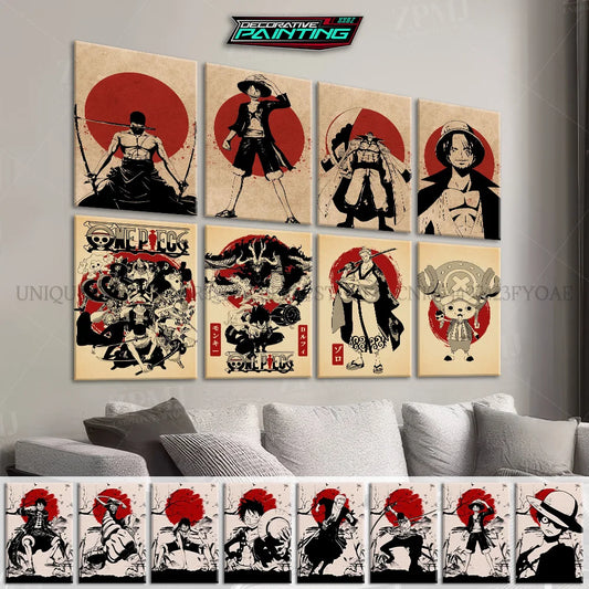 One Piece Monkey D. Luffy Canvas Poster