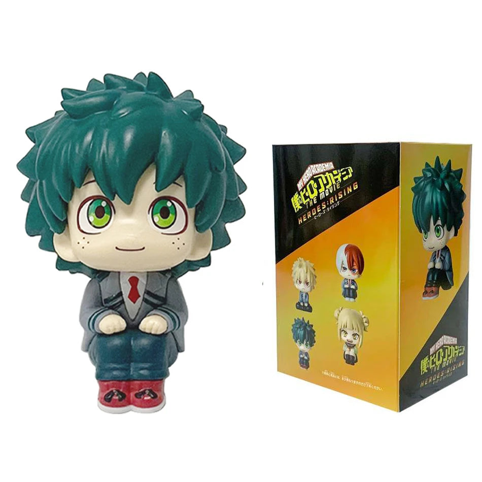 Q-version Anime Figure  Pvc Bakugou Katsuki Midoriya Izuku Todoroki Shoto Action Figures Anime Gift Collection Series Model Toy