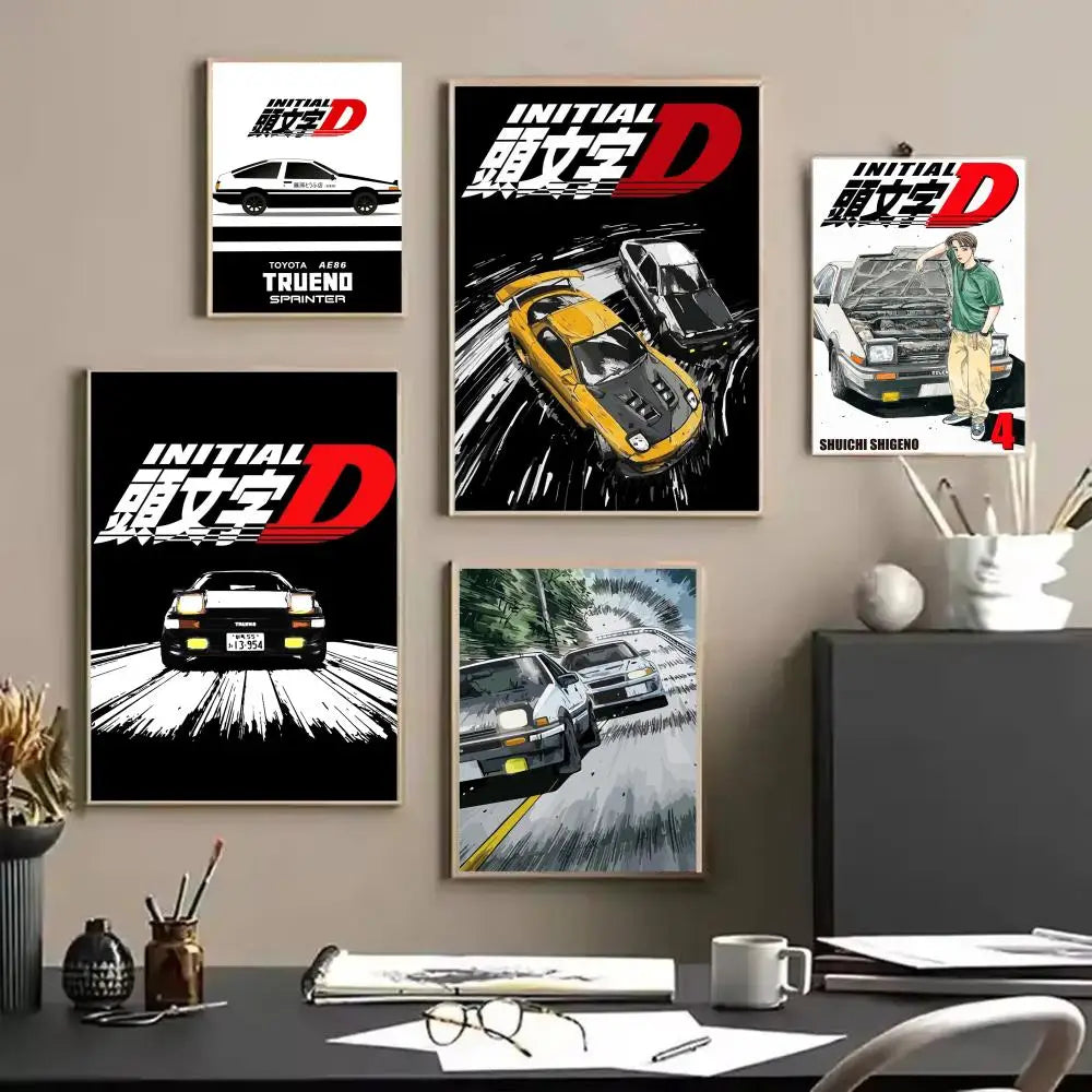 Initial D Car Wall Art