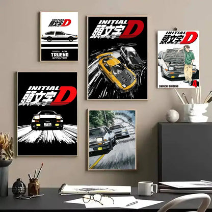 Initial D Car Wall Art
