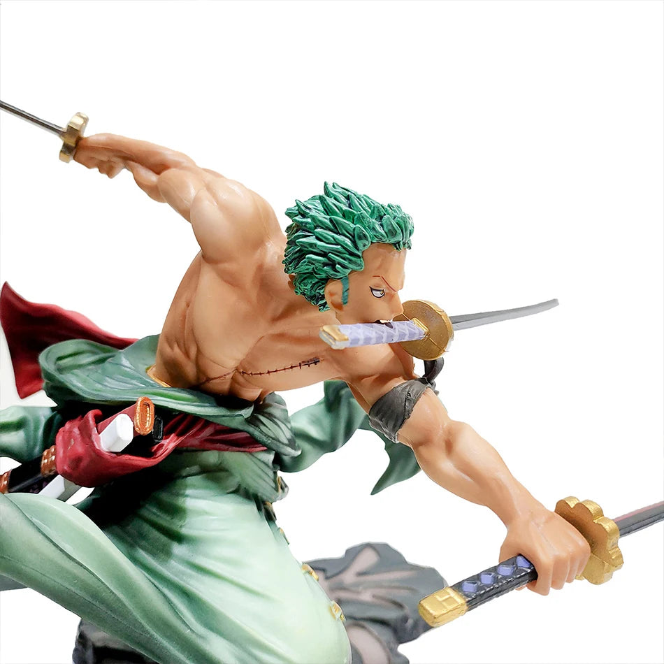 In Stock About 20cm Anime Figure GK Rolonoya Zhuo Luo Three-edged Knife Manga Statue Kid Toy Action Figure Collection Model