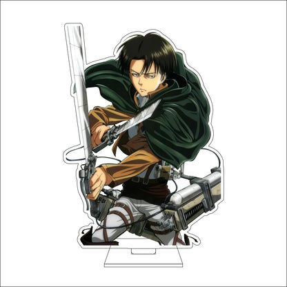 16CM Anime Attack on Titan Cosplay Acrylic Figure Stand Plate Armin Arlert Eren Jaeger Mikasa·Ackerman Ornaments Gifts