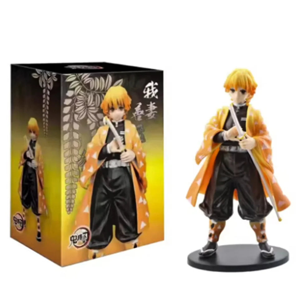 Anime Figure Demon Slayer Figures Kimetsu No Yaiba Doll Tanjiro Nezuko Zenitsu Figurine Inosuke Warrior Action Figure Model Toys