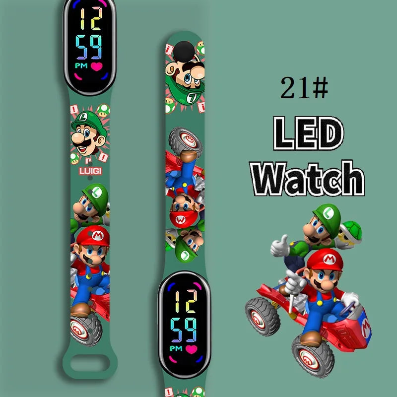 Kids LED Watch Touch Control Digital Silicone Strap