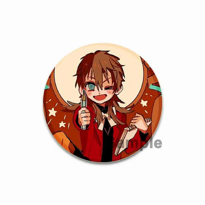 44/58mm Minamoto Kou Yashiro Nene Hanako-kun Anime Character Badge